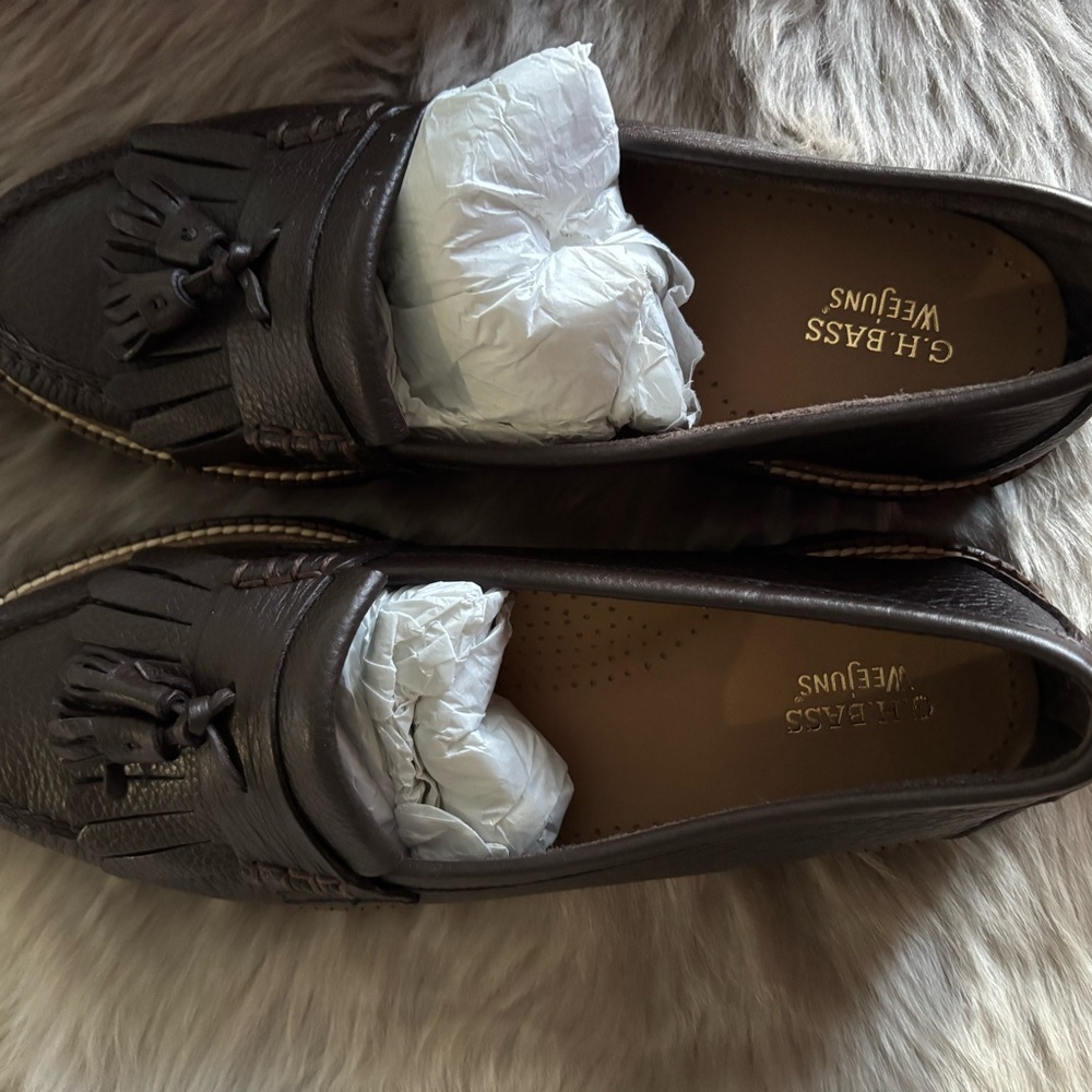 Bass lug loafers brown